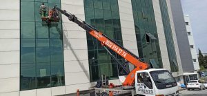 Dış cephe camlarının temizliği