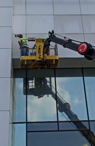 Bina dış cephe temizlik çalışması