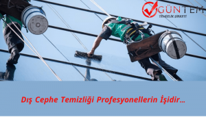 Dış cephe cam temizliği profesyonellerin işidir.