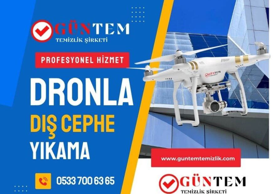 Dronla dış cephe yıkama