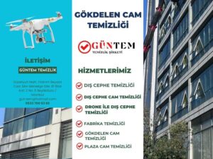 Yüksek bina cam temizliği çalışmaları