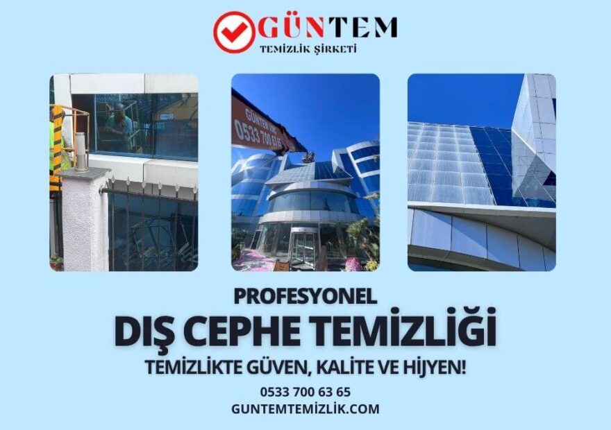 Cam giydirme temizliği hizmetleri