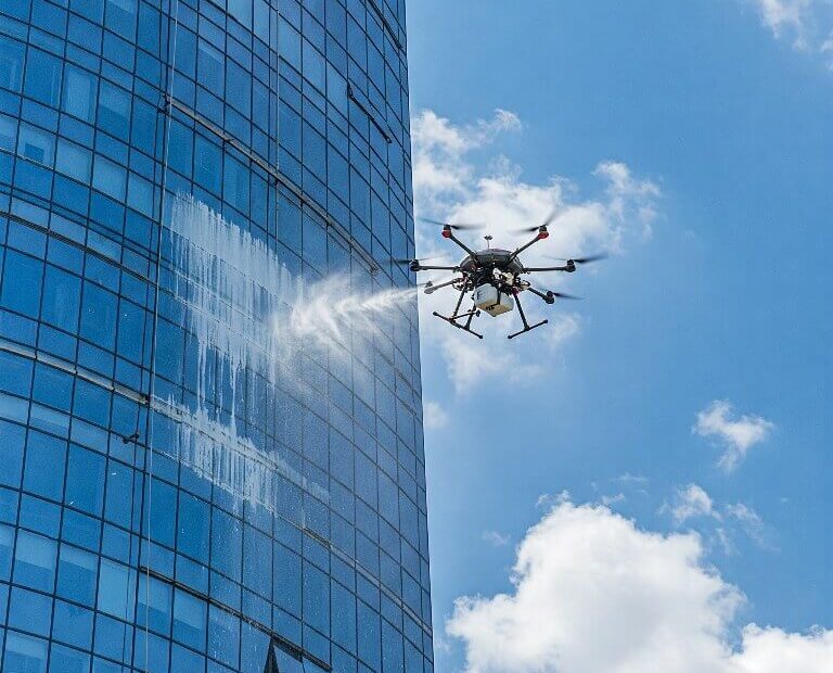 Drone teknolojisi ile dış cephe temizliği