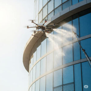 Drone ile bina temizlik hizmetleri