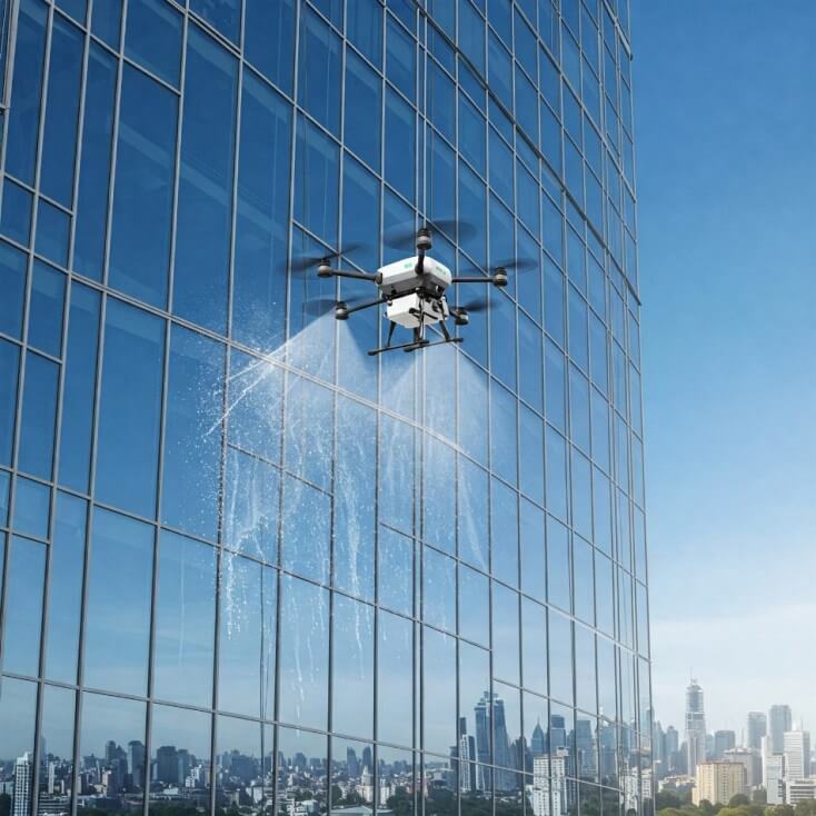 Dronla cam temizliği ekipmanları