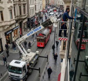 Sepetli vinç erişimi ile Başakşehir dış cephe temizliği hizmetleri