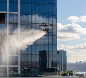 Drone ile Beyoğlu dış cephe temizliği hizmetleri