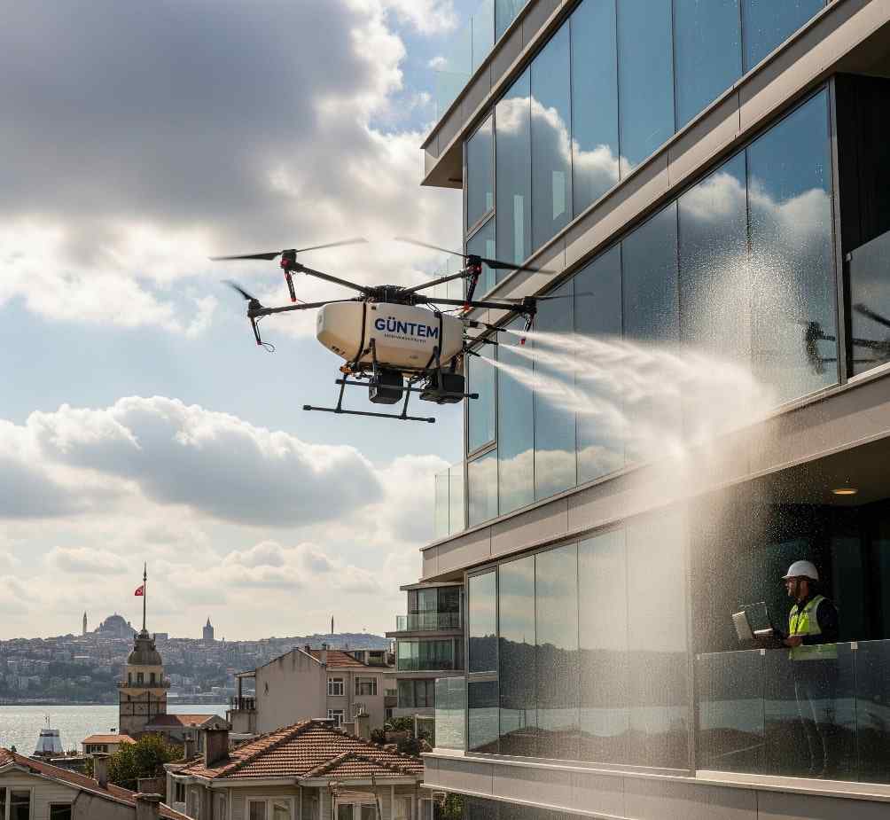 Drone ile Üsküdar dış cephe temizliği hizmetleri