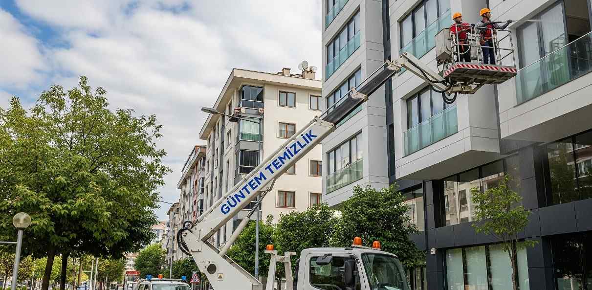 Sepetli vinç ile Gaziosmanpaşa dış cephe temizliği hizmetleri
