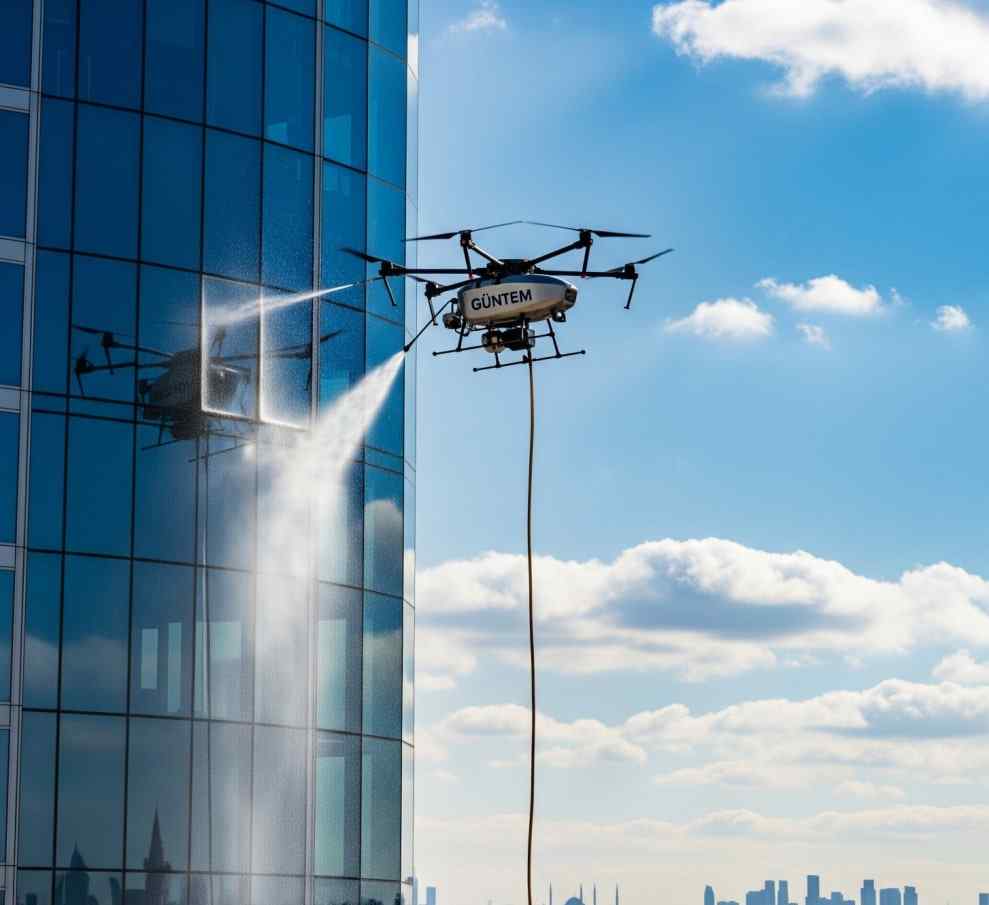 Bağdat Caddesi dış cephe cam temizliği hizmetleri - Güntem Temizlik