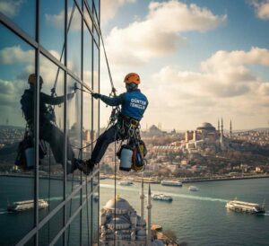 Dağcılık ile Üsküdar Çengelköy dış cephe cam temizliği hizmetleri