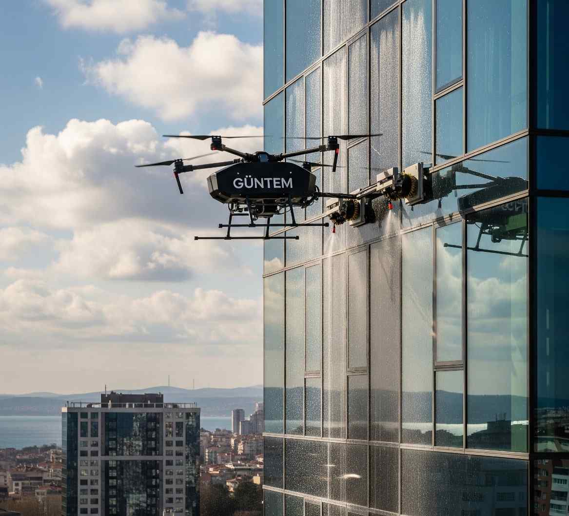Drone ile Pendik dış cephe temizlik hizmetleri