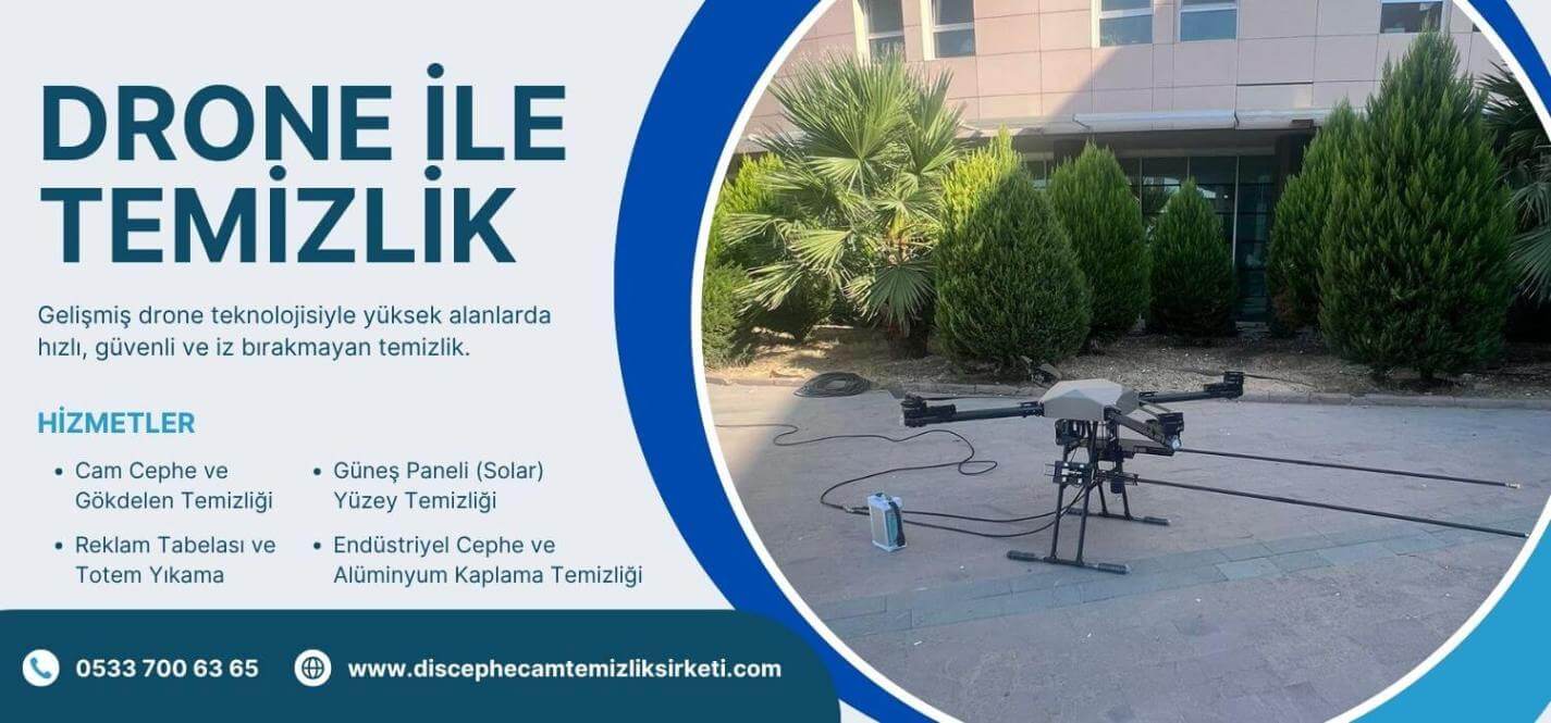 Drone ile dış cephe temizlik hizmetleri