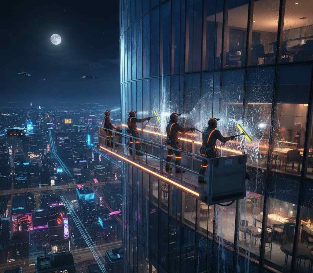 İple erişim sistemi ile Şirinevler dış cephe cam temizliği hizmetleri: Güntem