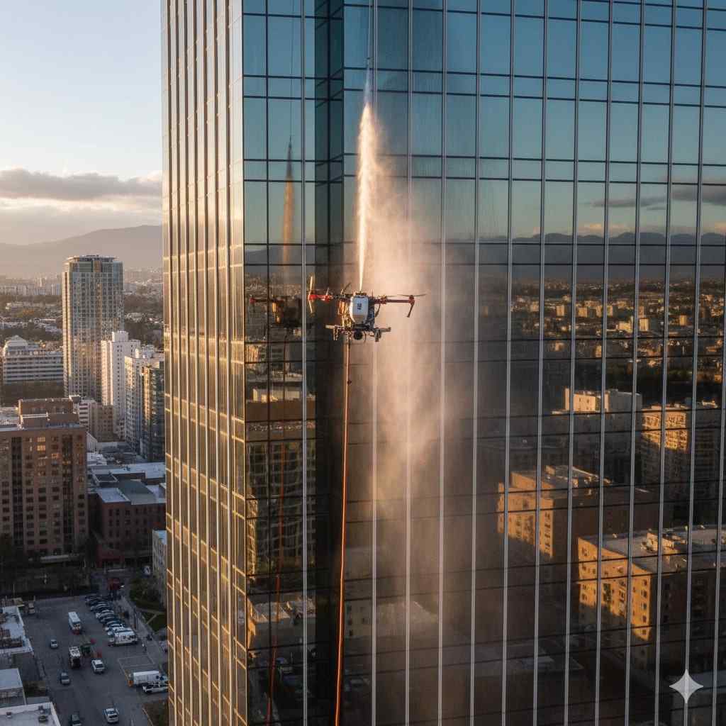Bakırköy Zuhuratbaba'da drone ile dış cephe temizliği hizmetleri