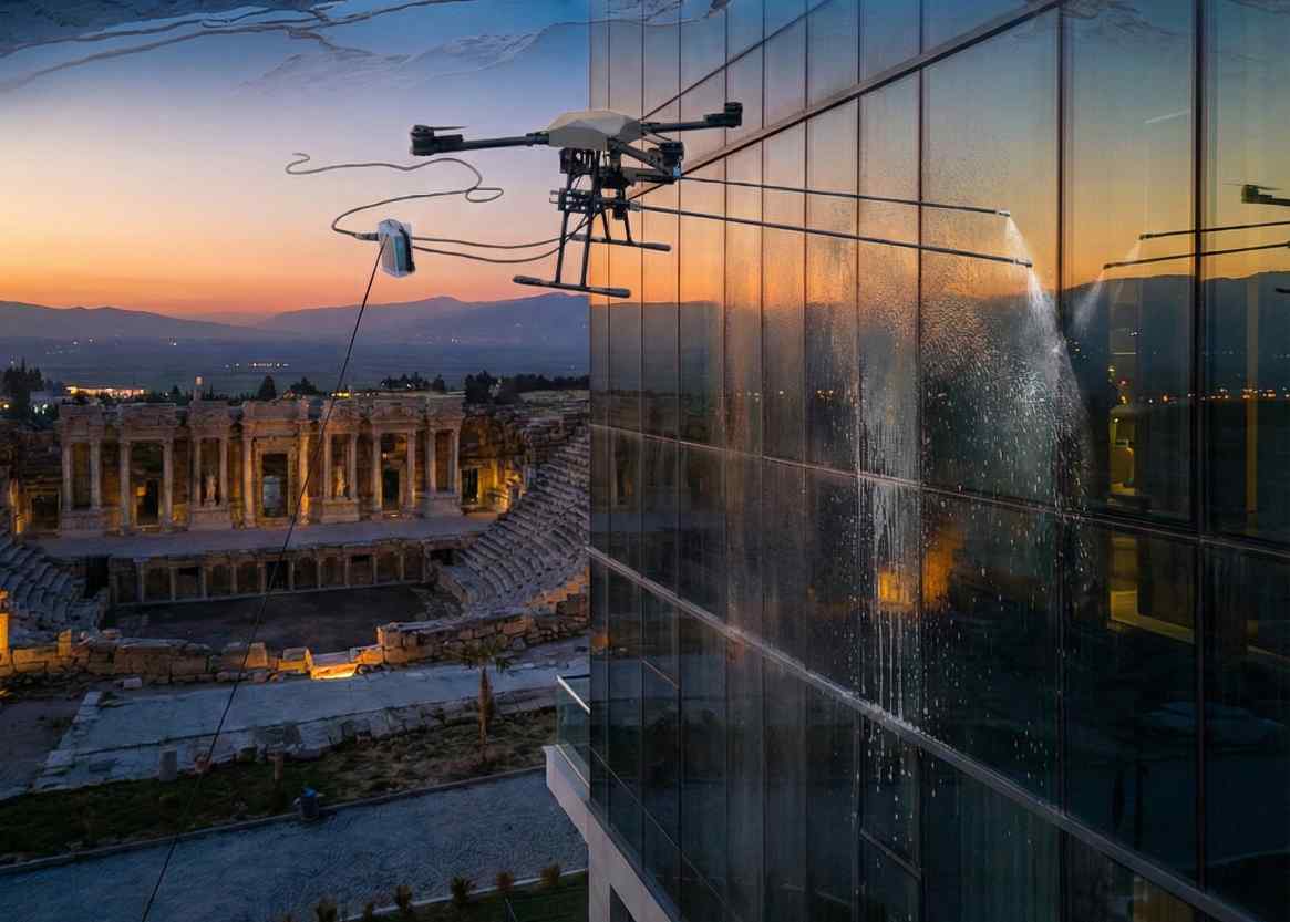 Drone ile Ulus dış cephe temizliği hizmetleri