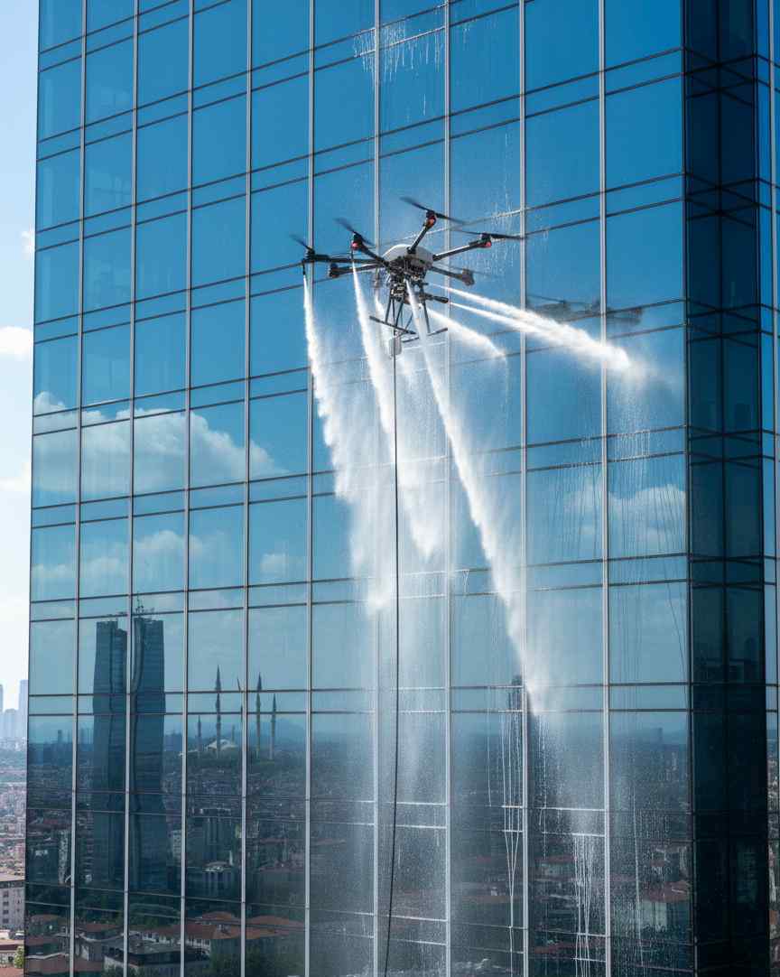 Drone ile Yenikapı dış cephe temizliği hizmetleri: Güntem Temizlik