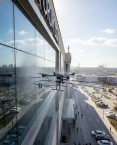 Drone ile yüksek bina cephe yıkama hizmetleri: Güntem