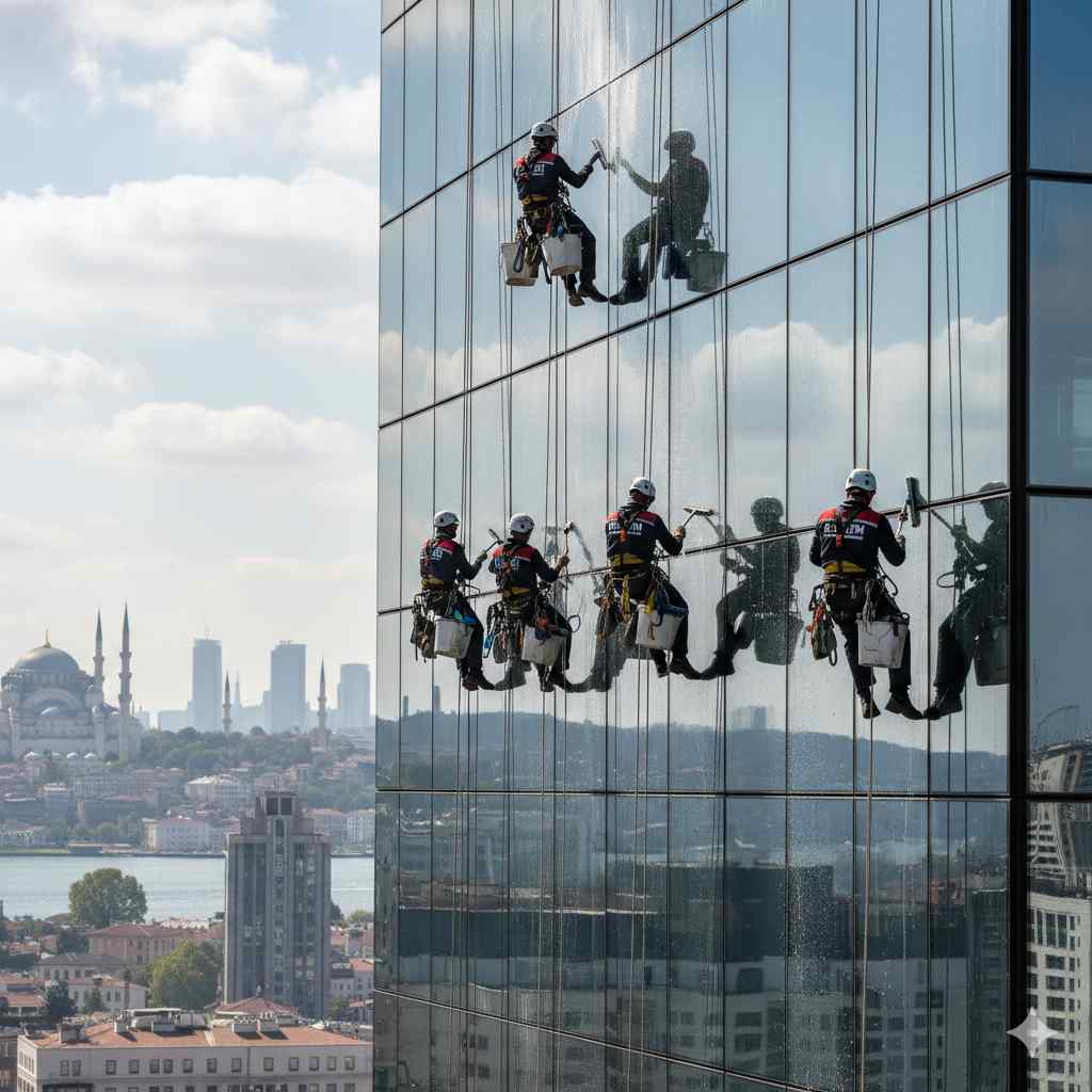 Endüstriyel dağcılık ile Baltalimanı dış cephe temizliği hizmetleri: Güntem Temizlik