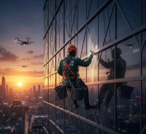 Endüstriyel dağcılık ile İzmir dış cephe temizlik hizmetleri: Güntem Temizlik Şirketi