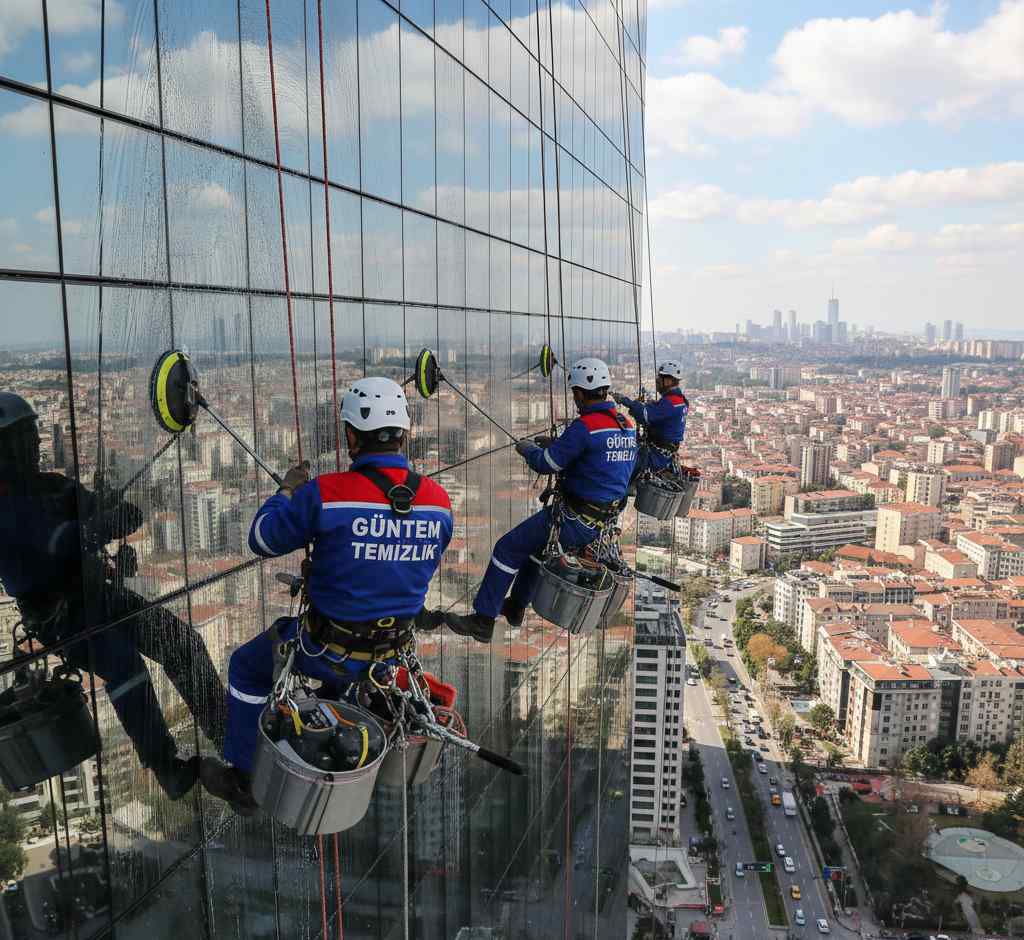 Endüstriyel dağcılık ile Ortaköy dış cephe temizliği hizmetleri