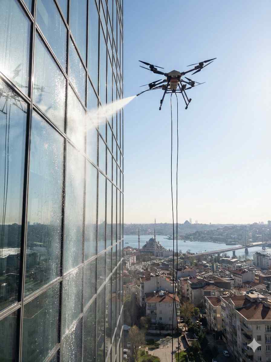 Drone ile Eminönü dış cephe temizliği hizmetleri: Güntem Temizlik