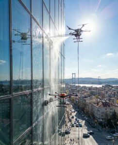 Drone ile İstanbul dış cephe temizliği hizmetleri: Güntem Temizlik