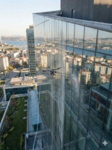 Drone ile Levent dış cephe temizliği hizmetleri