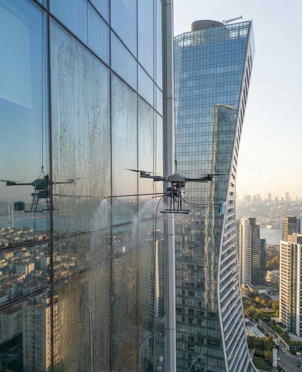 Drone ile profesyonel İstanbul dış cephe cam temizliği hizmetleri: Güntem Temizlik