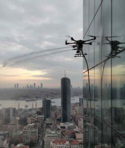Drone ile Alibeyköy dış cephe temizlik hizmetleri