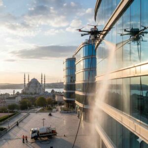 Drone ile Laleli dış cephe temizliği hizmetleri