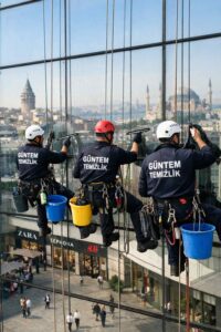 Endüstriyel dağcılık ile Fikirtepe Dış Cephe Cam Temizliği