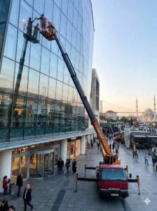 Plonezköy dış cephe ve cam temizlik çalışmaları