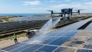 Güneş paneli temizliği çalışmaları