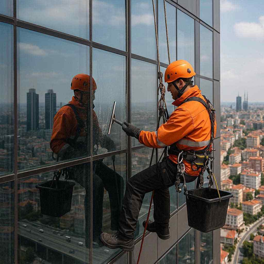 Dağcı ile dış cephe temizlik çalışmaları