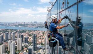 İp erişimi ile Yenibosna dış cephe cam temizliği hizmetleri