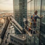 Profesyonel dış cephe cam bakımı çalışmaları