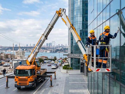 Güneşli dış cephe ve cam temizliği hizmetleri