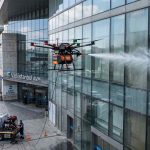 Güvenli drone ile dış cephe temizliği