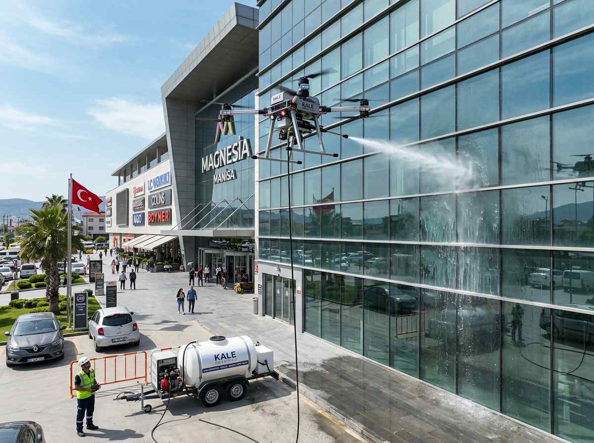 Yamanevler'de drone ile dış cephe temizliği hizmetleri