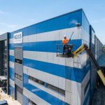 Fabrika sandviç panel cephe yıkama çalışmaları