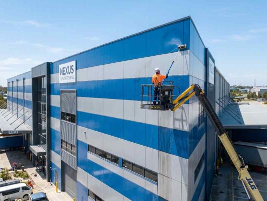 Fabrika sandviç panel cephe yıkama çalışmaları
